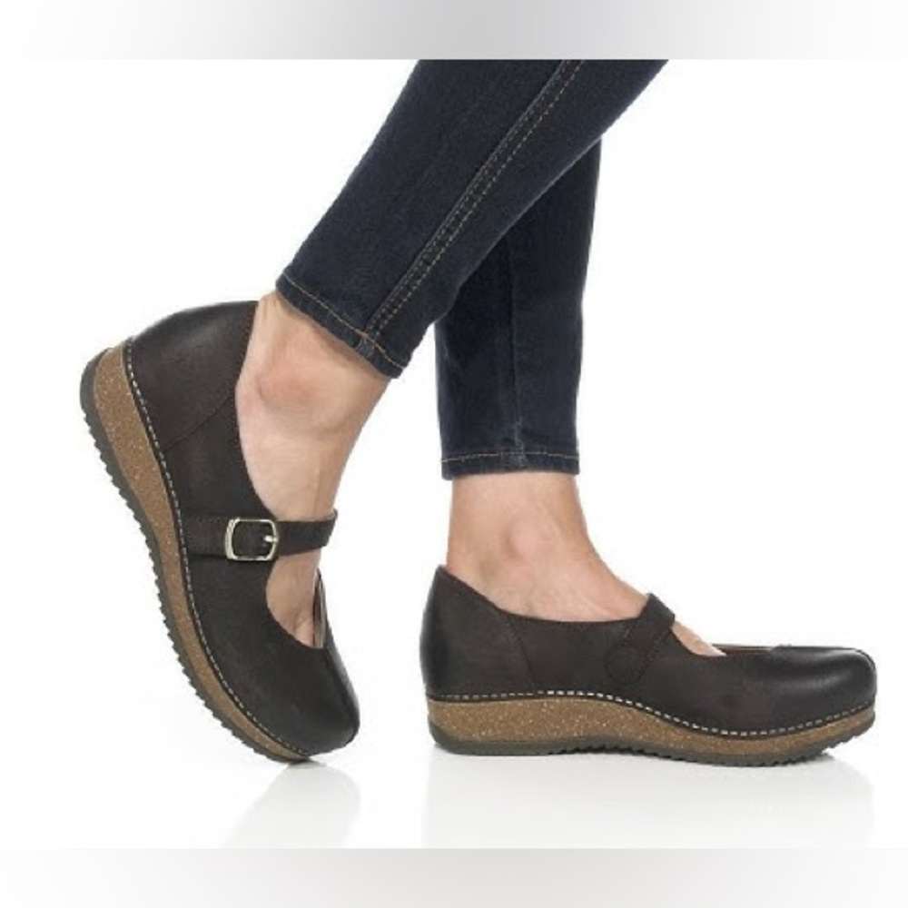 Dansko Brown Mary Jane Shoes